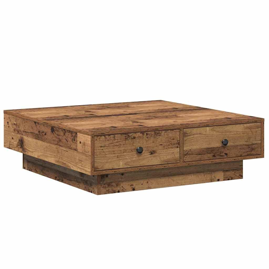 Table basse carrée salon en bois d'ingénierie pour résoudre le manque de place de rangement de salon