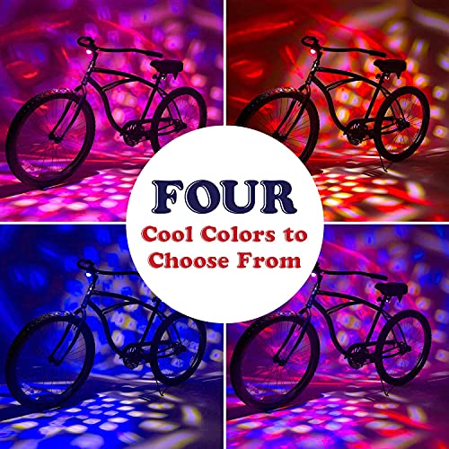 Activ Life Disco Lights [Red/White/Blue] Bicycle Lights For Men & Boys - Omg Festival Accessories For Burning Man, Rave, 4Th Of July & Birthday Party Presents For Cycling Night Rides #TOP3