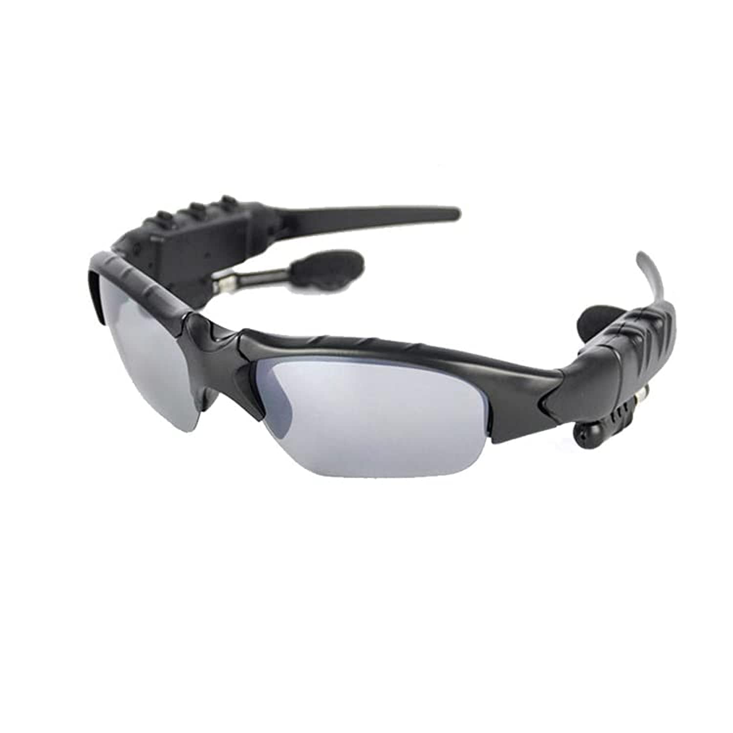 Bluetooth Sunglasses, Wireless Music Sunglasses Men Women Sports Sunglasses Smart Glasses Handfree Call Headphone Stereo Sound with Mic for Smart Phone, Outdoor Travel Driving Cycling (Gray Black)