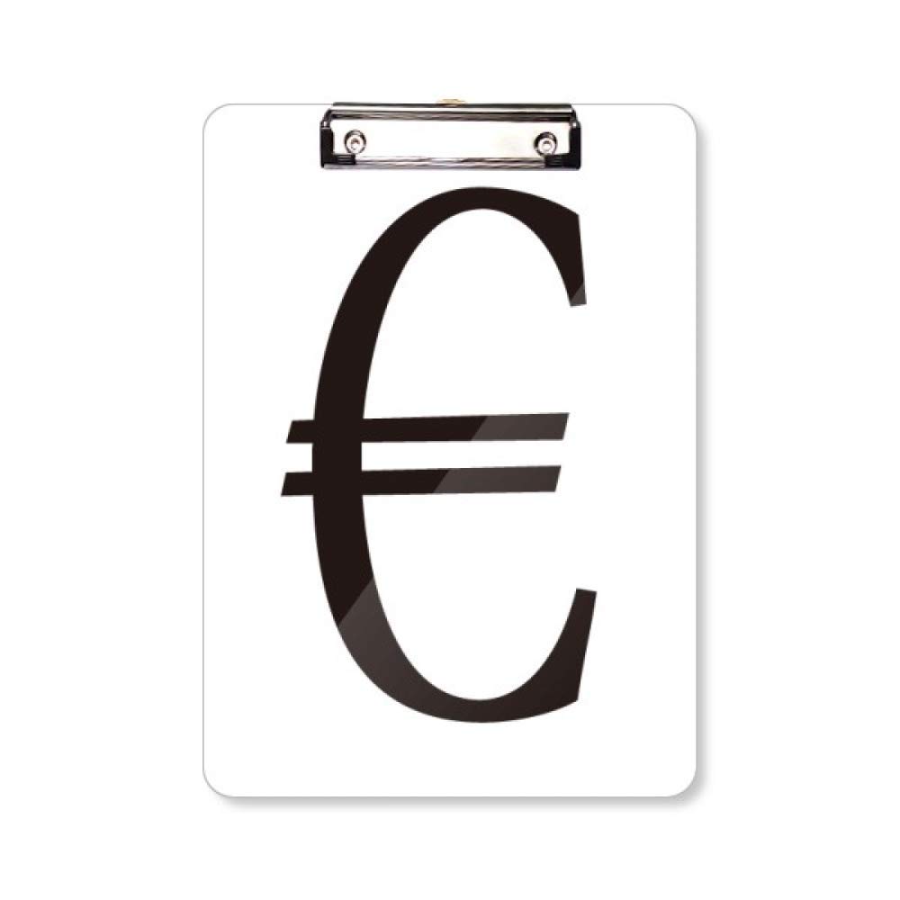Porte-bloc avec symbole euro support de notes A4 pour marchés et inventaires