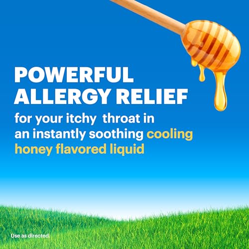 Image of Claritin Liquid, Allergy Medicine for Adults, 24-Hour Non-Drowsy Loratadine 5mg, Antihistamine, Cooling Honey Flavored, 8 fl. oz (Pack of 2)