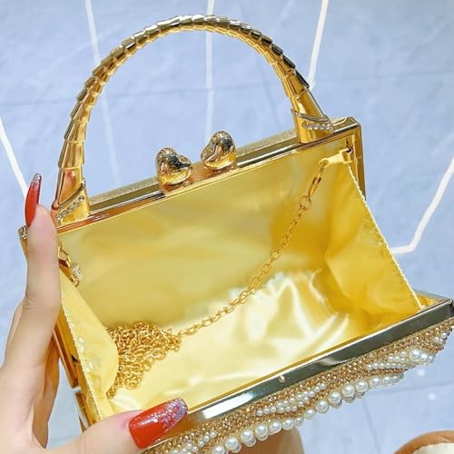 Sac à main pour fête anti-perte avec strass et chaîne robuste - 2