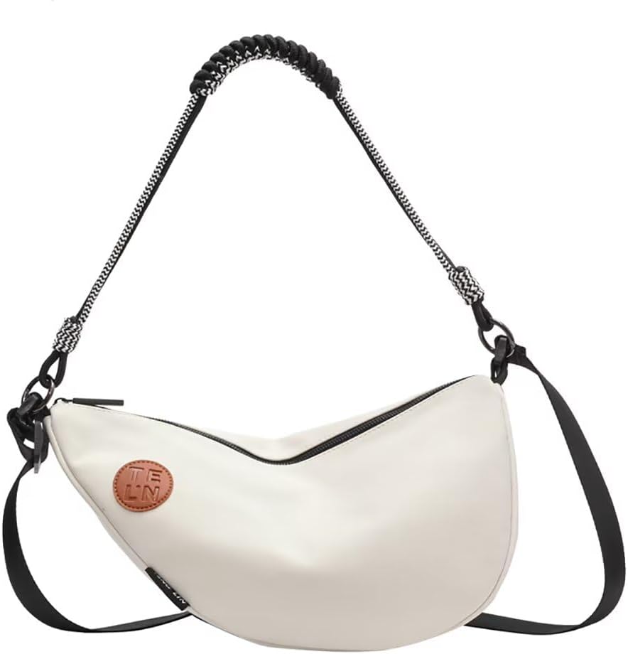 Women’s Shoulder Bag Lightweight Canvas Crossbody Purse Hobo Handbag Designer Crescent Bag Dumpling Bag Top Handle Bag