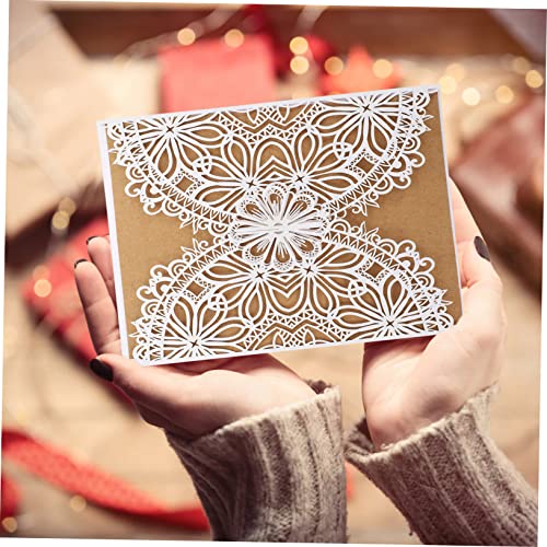 COLLBATH 20Pcs Convite De Casamento Suprimentos De Casamento Cartão De Convite Cartão De Felicitaçõe