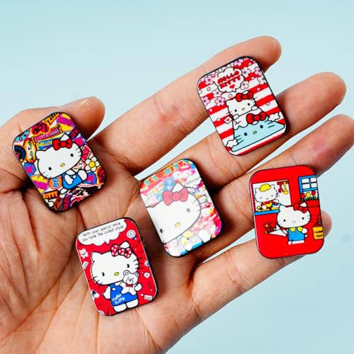 9pcs Cute Kitty Style Enamel Lapel Pins Kitty Cat Brooch Charms Jewelry Gift for Backpacks Cloth4