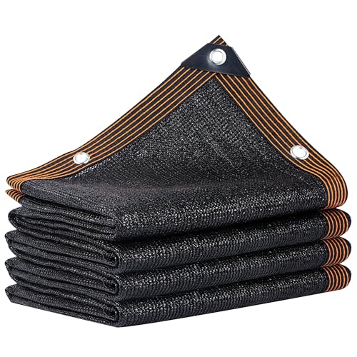 Image of winemana Black Shade Cloth 90%, 4x20 FT Mesh Tarp - Garden Shade for Greenhouse, Patio, Vegetables, Plants Cover and Chicken Coops, Sun Shade Net for Outdoor Protection with Reinforced Grommets