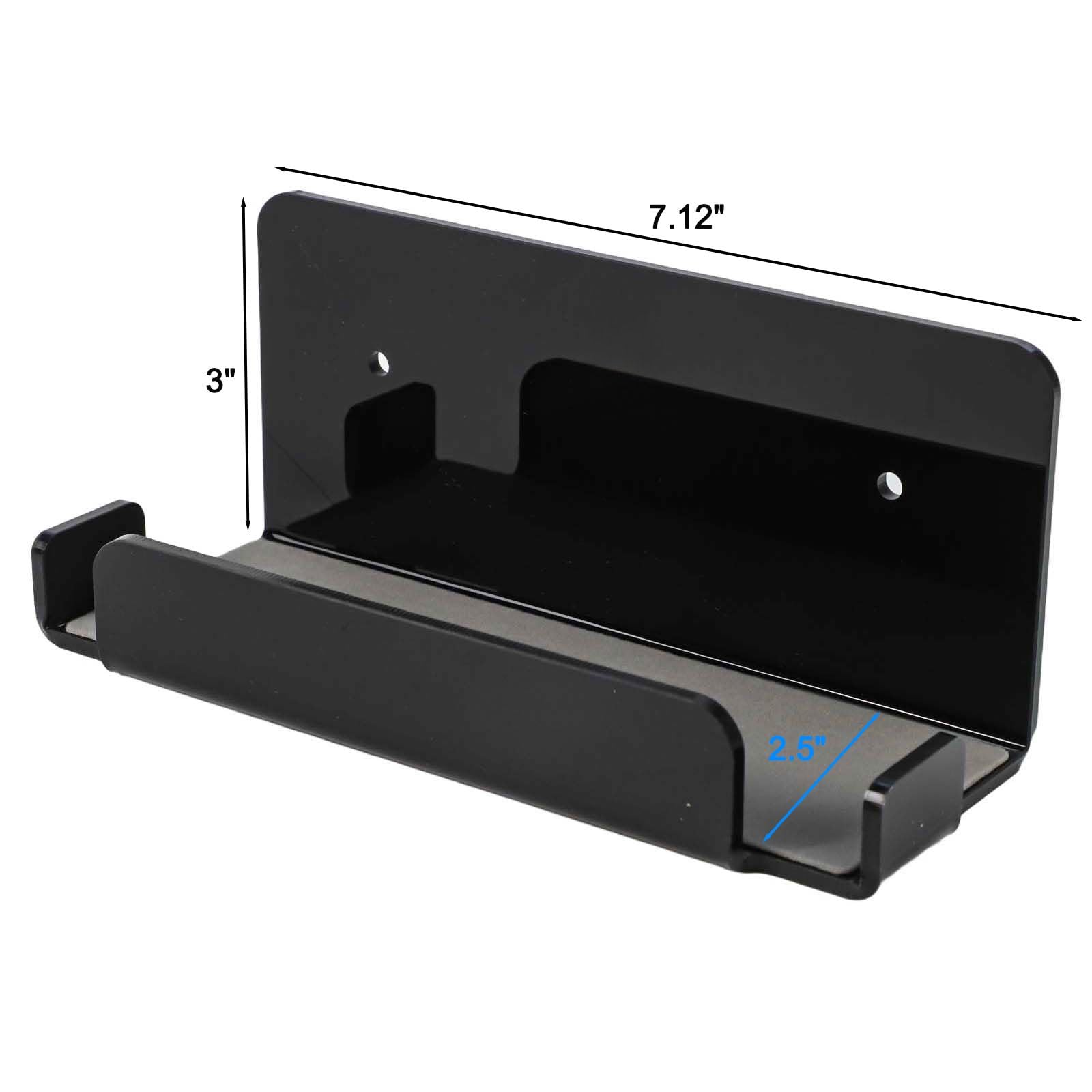 Supporto da parete in acrilico per Nintendo Switch Dock - Mensola salvaspazio, nero