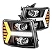 AlphaRex USA 880223 Projector LED Headlights w/Activation Light - Sequential Signal and Driver Running Light fits Chevrolet Silverado 1500
