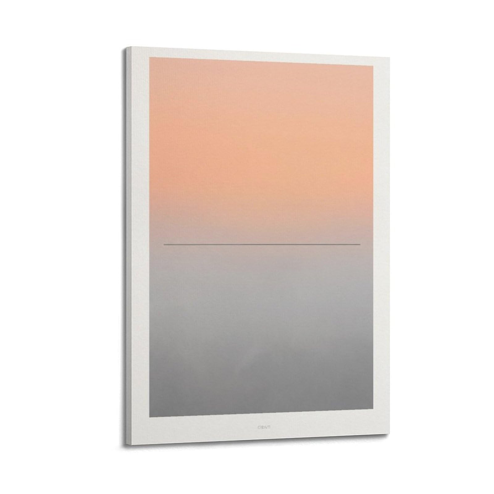 XKUGA Minimal Zen Poster Dawn Gradient Quiet Calm Meditation Serenity Modern Decorative Canvas Prints - Ideal Wall Art for Family, Man Cave, Game Room, Boys & Girls Bedroom 12x18inch(30x45cm)