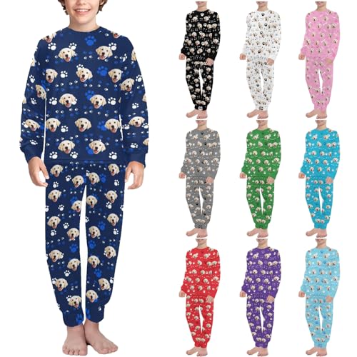 MyPupSocks Customizable Pet Lover Pajama Sets | Personalized Face Printed Sleepwear for Daughter & Son2