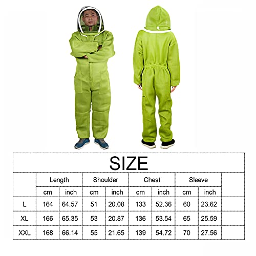 LVGOD Imkeranzug Klare Sicht Ganzkörper-imkeranzug Hut Frischhaltekomfort Mit Maximalem Schutz Für Anfänger Und… – Bild 7