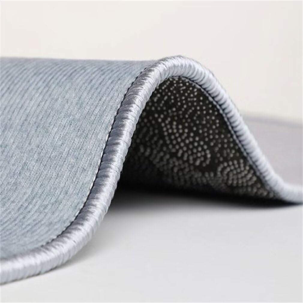 Tappeto blu grigio 140 x 200 cm, morbido e facile da pulire, per camere da letto e soggiorni, elegante runner per corridoi, arredamento accogliente per la casa