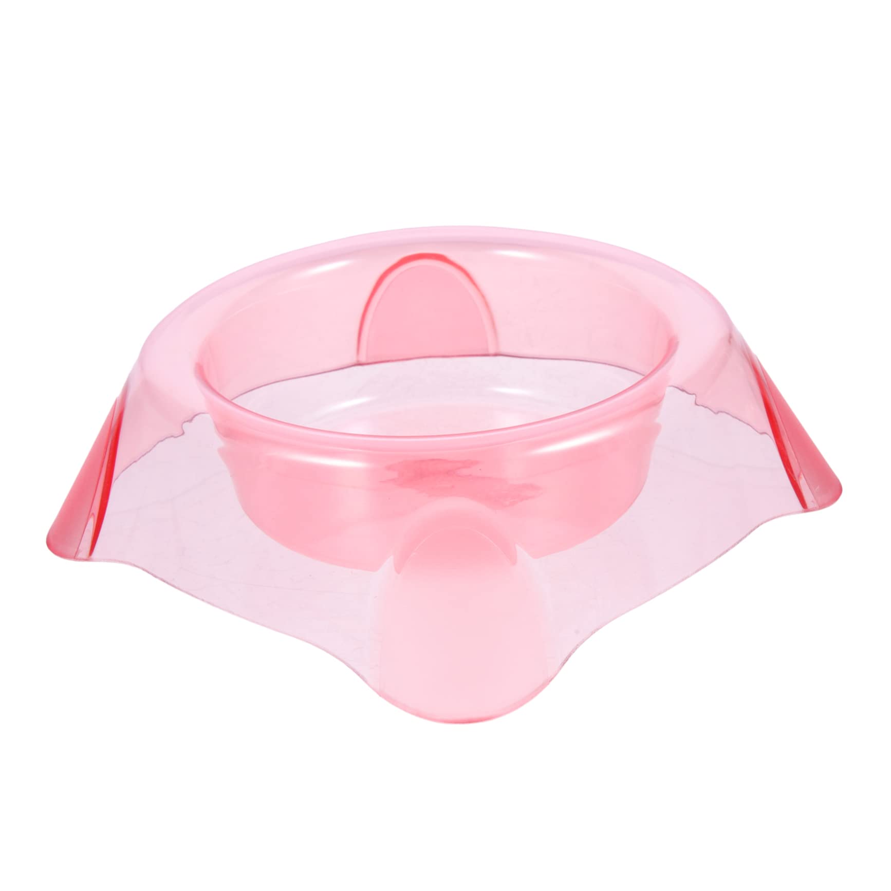 GRIRIW Pet Dog Bowl Cat Bowl Crystal Single Bowl for Dogs and Cats Pink l Size Food and Water Bowl Spill Design