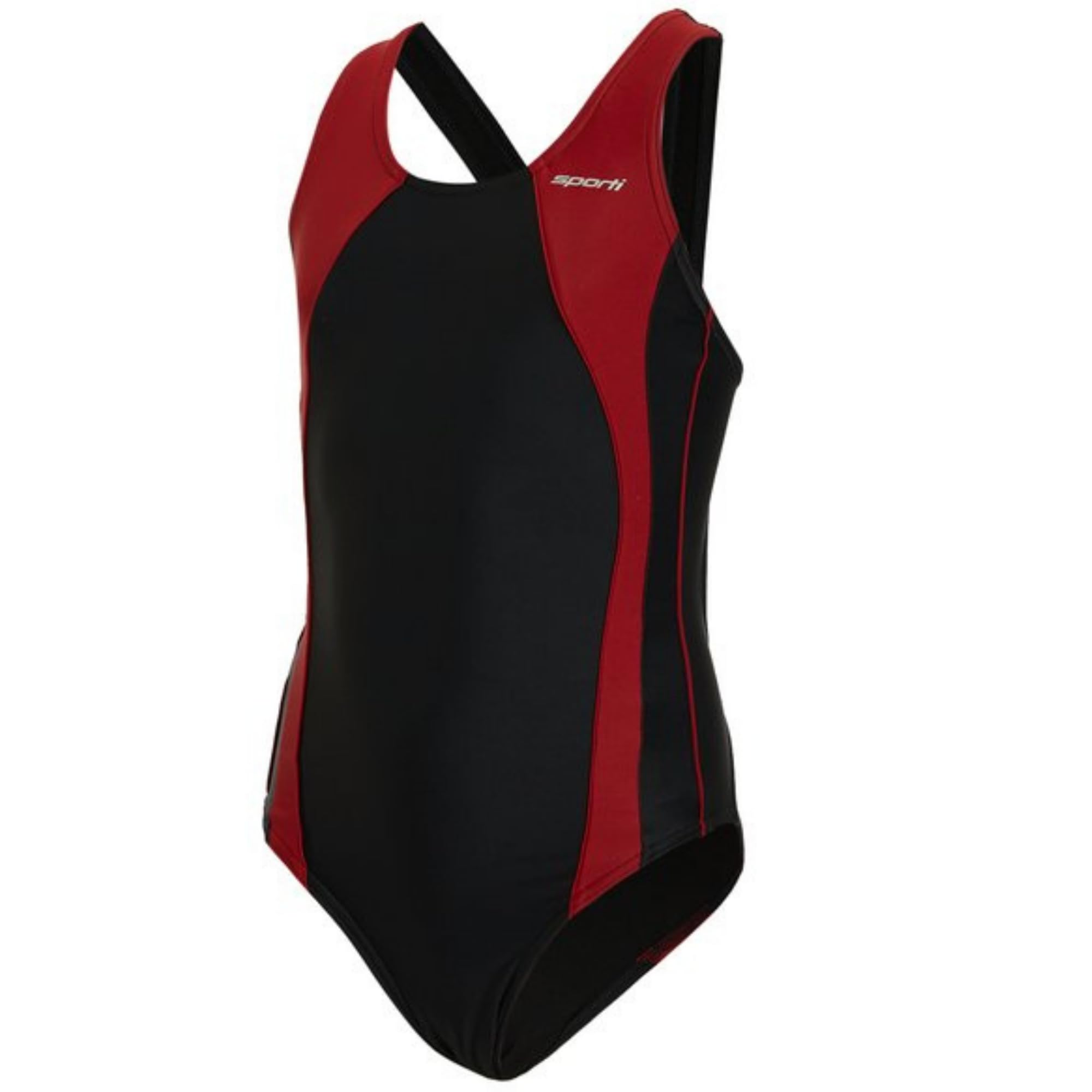 Sporti Girls' &amp; Women's Athletic Wide Strap Abstract Print One-Piece Suit