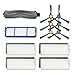 Kit di ricambio per filtri e spazzole laterali per robot ILIFE A7 A9s, Nero & Bianco & Blu & Giallo, 1 set