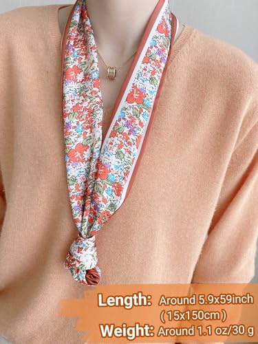 Head Scarf For Women 59" Fashion Hair Neck Long Scarves for Bag2