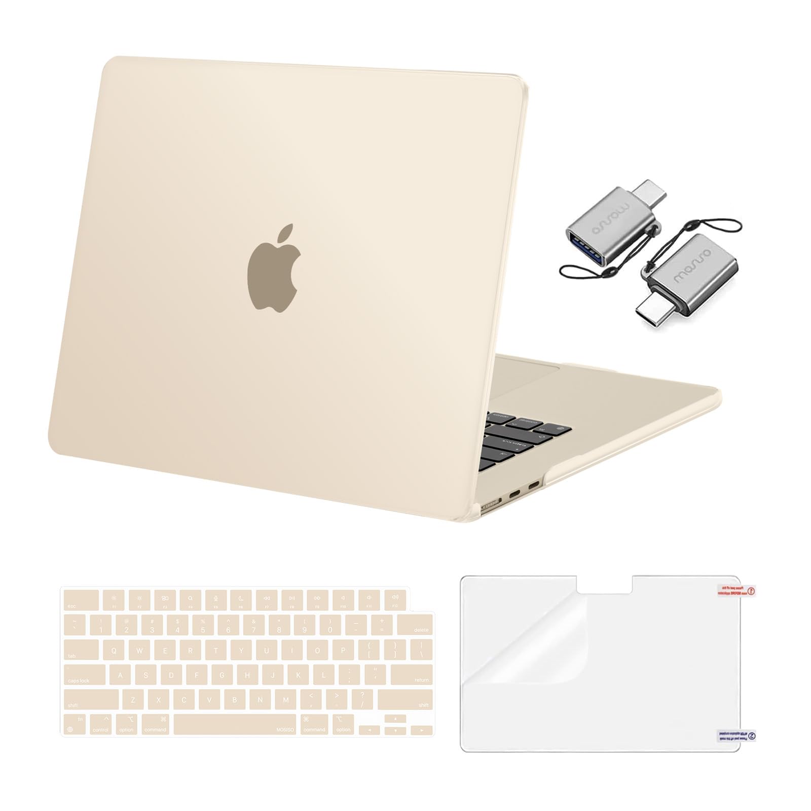 MOSISO Compatible with MacBook Air 15 inch Case M5 2026 M4 M3 M2 2025-2023