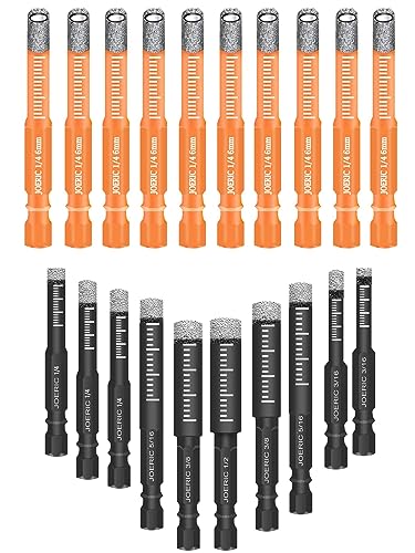 Set de 10 Brocas de Diamante Secas con Punta Hexagonal miniatura 1