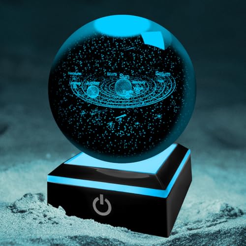 La boule cristal 3D système solaire
