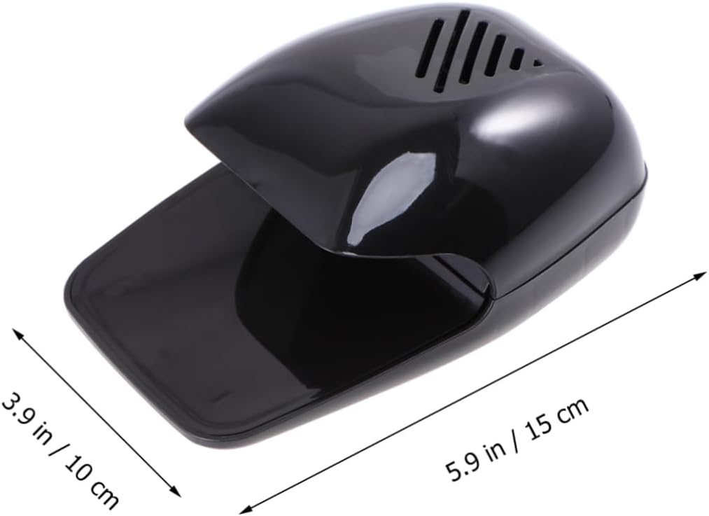 OUNONA Mini Nail Dryer Fan Touch Activated Powerful Nail Dryer Tool for Salon and Personal Use Automatic Off Plastic with High Power Fan Black