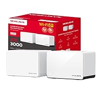 Mercusys TP-Link Halo H85X Mesh Wi-Fi 6 AX3000Mbps Dual-Band, 2.5G Porta WAN, LAN, 2 Porte WAN, LAN Gigabit, Coperti fino a 460m2, MU-MIMO, WPA3, Controllo da APP, 2pz