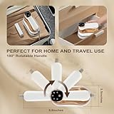 Travel Iron Portable Handheld Clothes Steamer for Wrinkle-Free Clothes On the Go - Steam Generator Iron Ideal Travel Essentials for Travel & Home Use (White) - Image 6