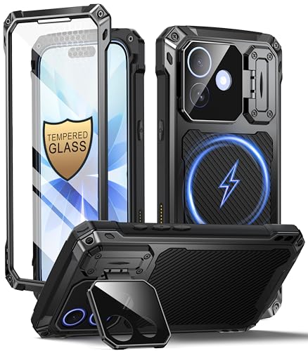 Coque iPhone 17 antichoc MagSafe Beeasy avec protège-caméra et verre trempé pour le plein air