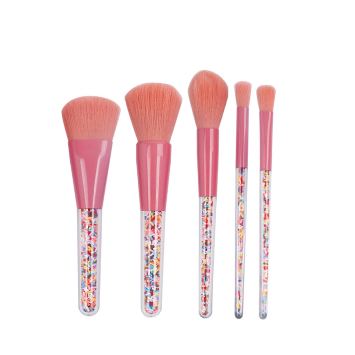 FRCOLOR 15piezas Pinceles De Maquillaje Mango De Granulado Set De Cosméticos Para Cuidado De Belleza Femenina