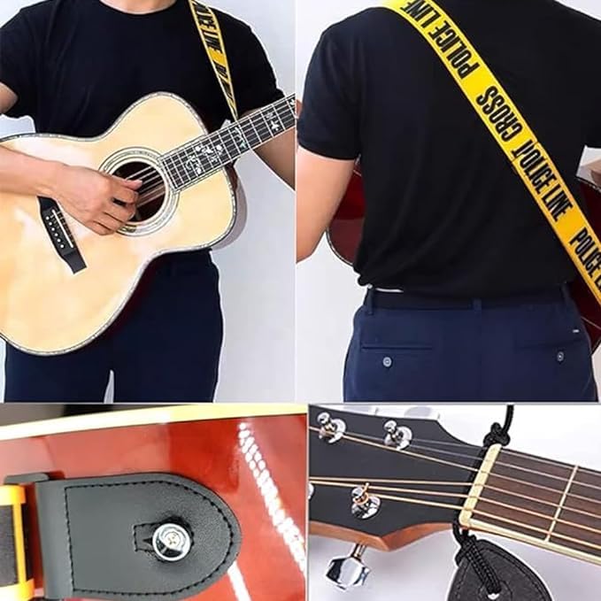 Image of DEVICE OF URBAN INFOTECH Guitar Strap Belt for Acoustic & Electric Guitar Adjustable Buckle Guitar Strap Modern Design Guitar Belt For Acoustic /Bass /Electric Guitars