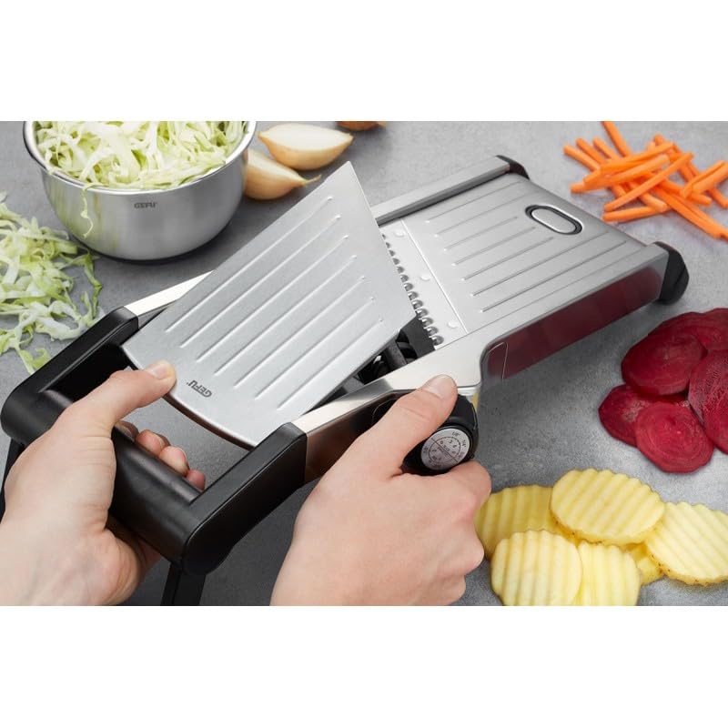 GEFU Gemüsehobel WELO - Mandoline für Juliennestreifen & Scheiben