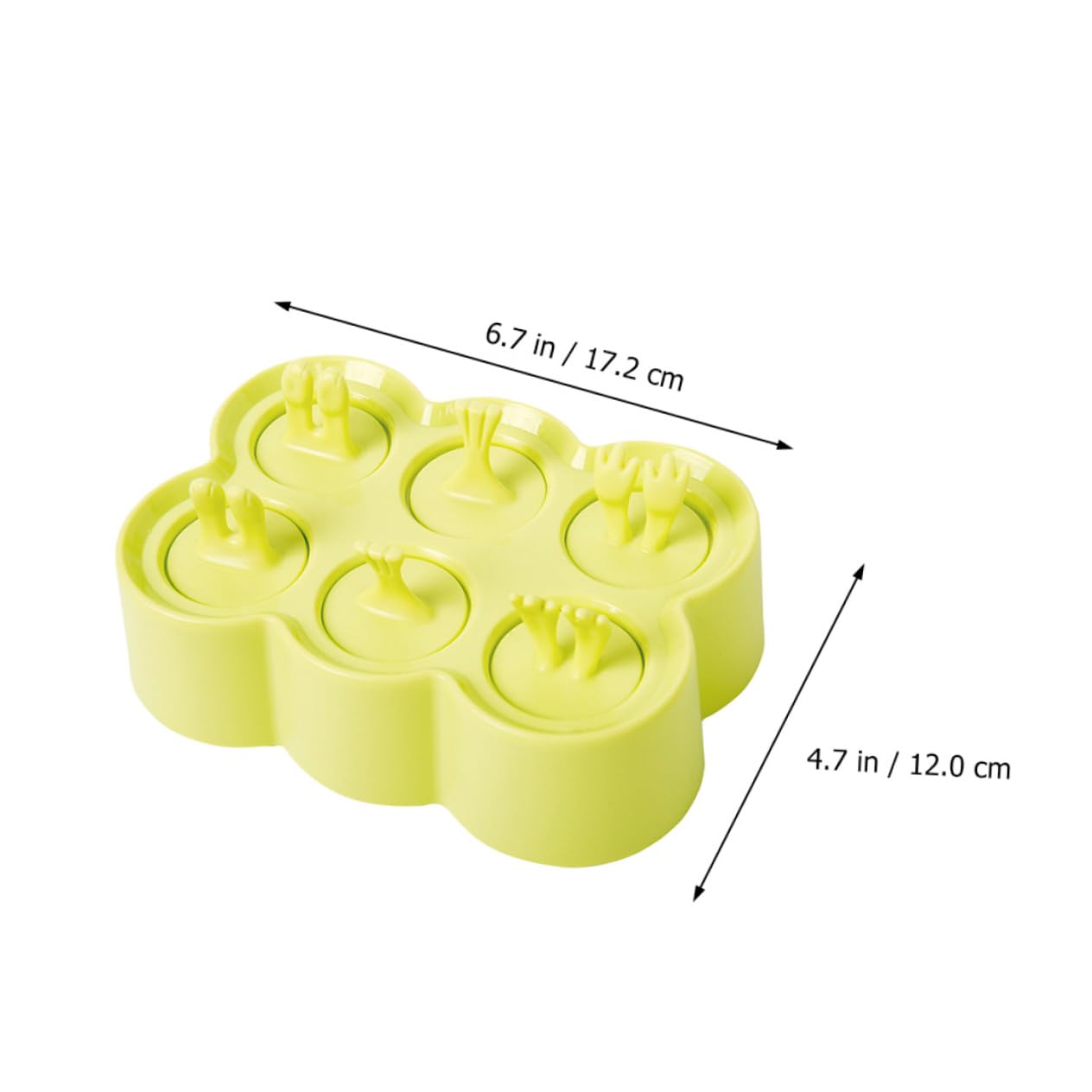 BESTYASH 4ensembles Moules à Glace Silicone Maison Forme Animal Pour Bâtonnets Glace Et Glaçons
