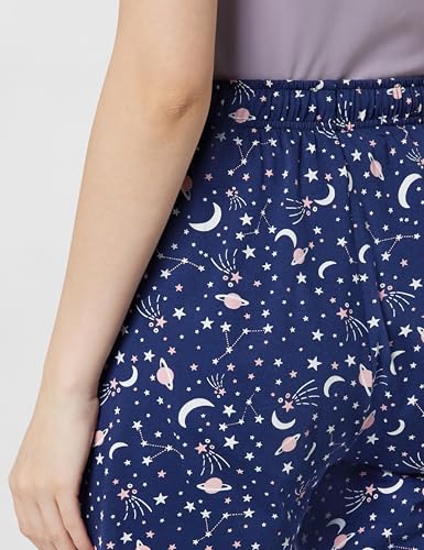 Image of Max Women's Cotton Printed Regular Fit Knit Pyjamas