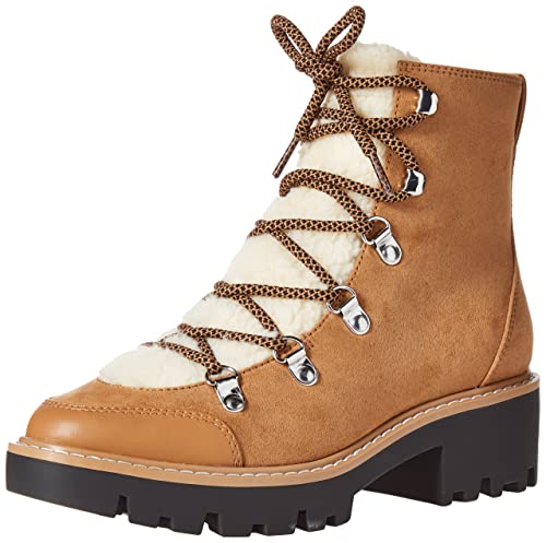 The Drop Women's Caleb Shearling Hiking Boot Dark Tan, 13
