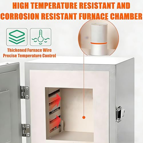 Fornitura di bruciatura dell'esposizione digitale dell'attrezzatura di laboratorio,Fornace di sinteratura elettrica di Tabletop, fornace elettrico 2000W forno di fusione del metallo 1150oC, forno di m