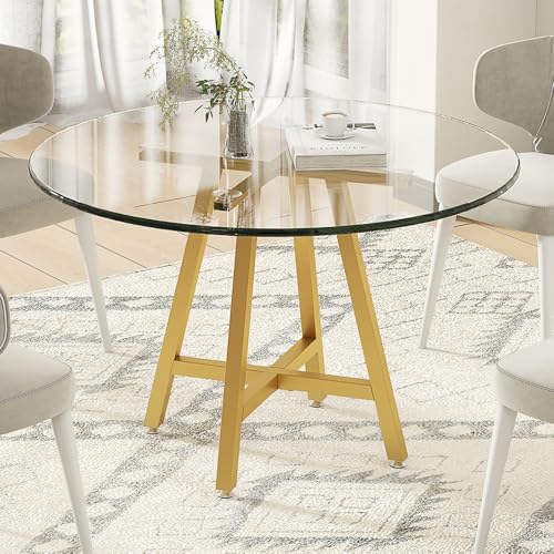 BOTAOYIYI 28 Round Metal Dining Table Base with Suction Cups