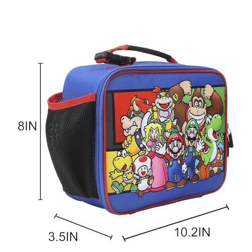 Image of Bioworld Super Mario Brothers Favorite Characters Insulated Lunch Kit