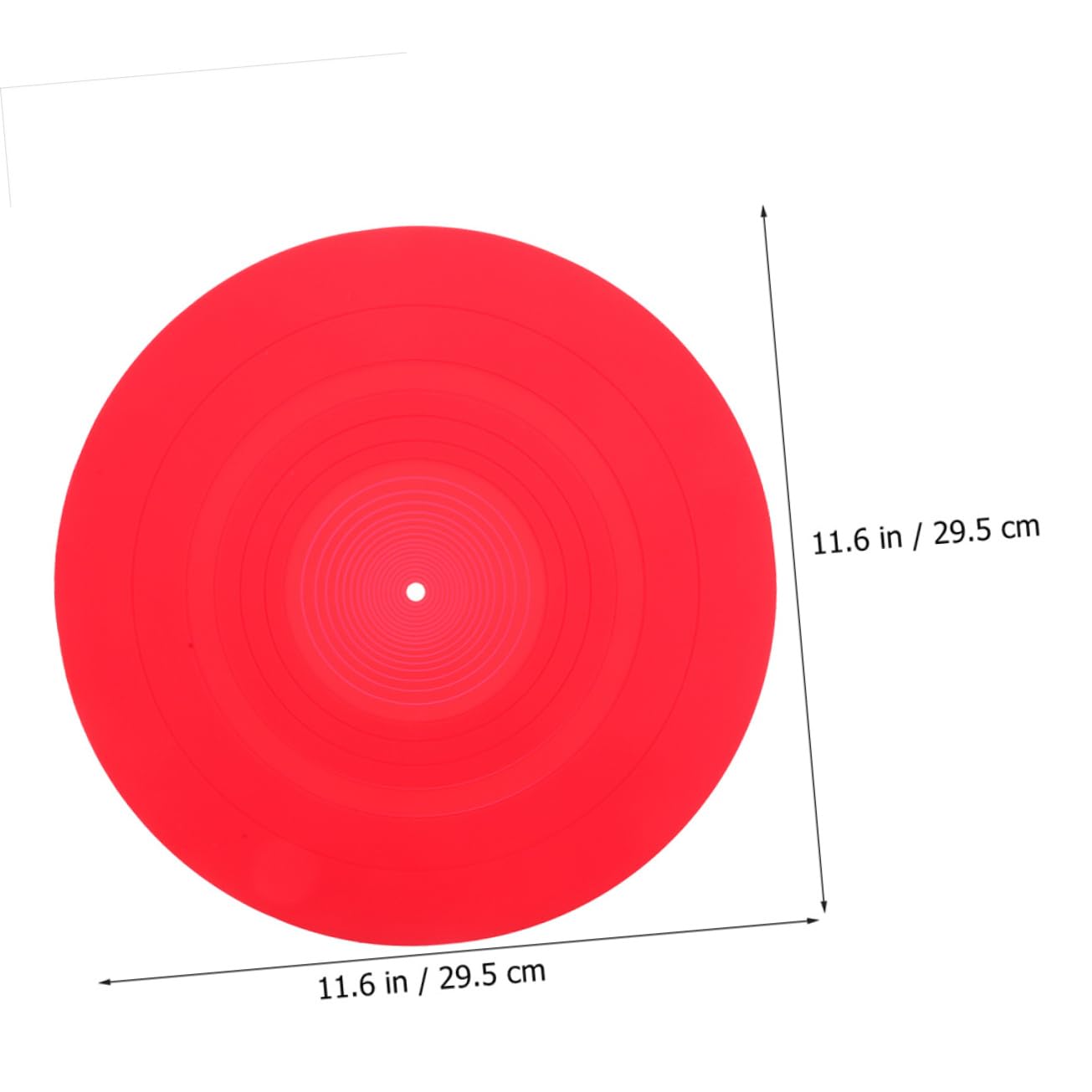 Tappetini per Giradischi Protezione per Dischi in Vinile 2 Pezzi in Silicone Antistatici Resistente e Stabile per Giradischi e Lettori di Dischi