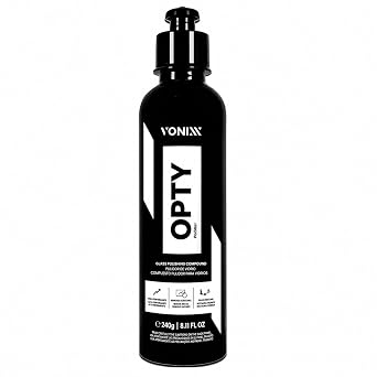 Vonixx Opty Glass Polishing Compound 8.11 fl oz 240 ml - High-Performance Glass Polisher Removes Scratches and Restores Windshields - Ultra Fast Cut for Clear Visibility