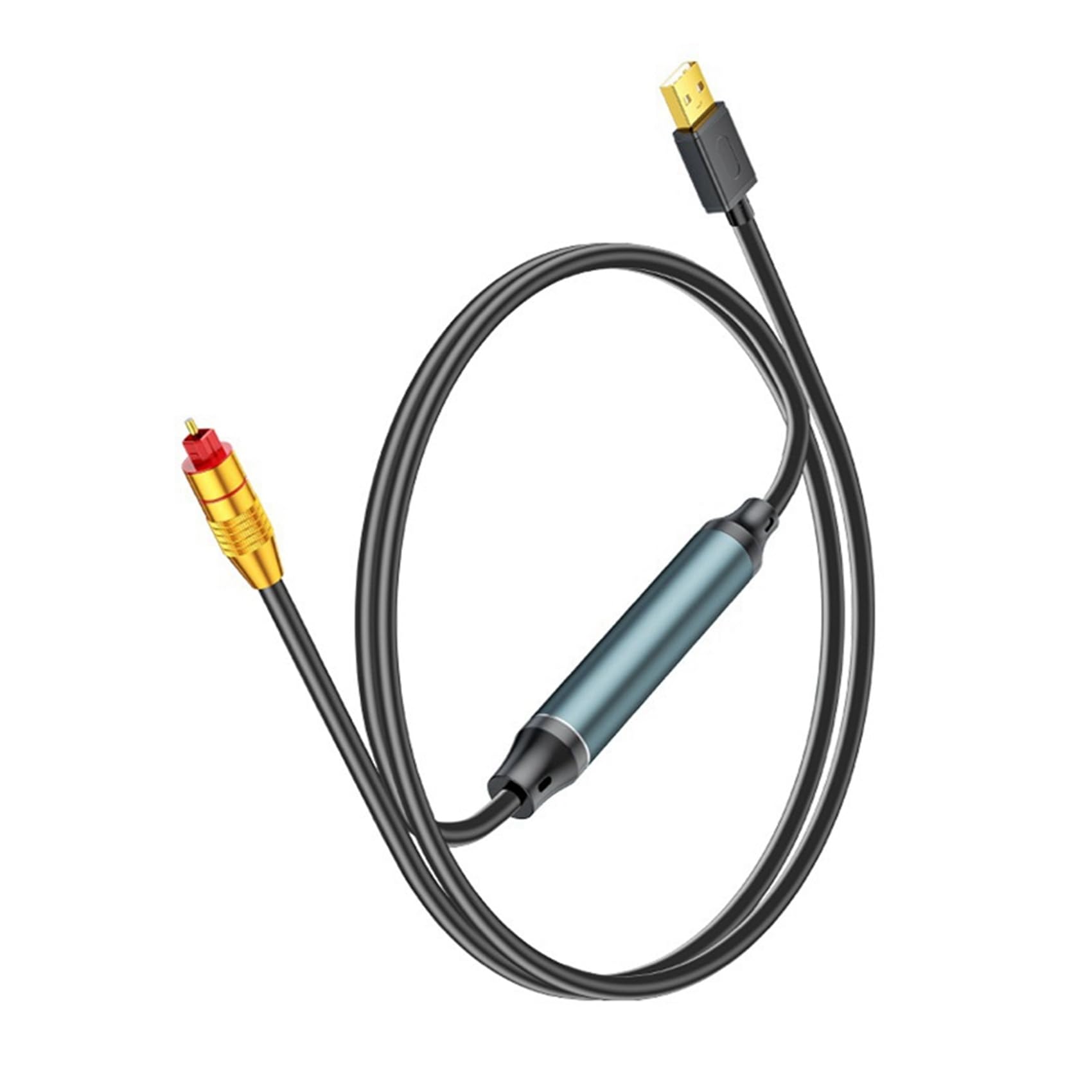 2X Convertidor de USB A SPDIF Óptico Adaptador de Sonido Analógico A Digital para Mejorar el Sonido Cable Óptico para Consolas de Juegos HDTV