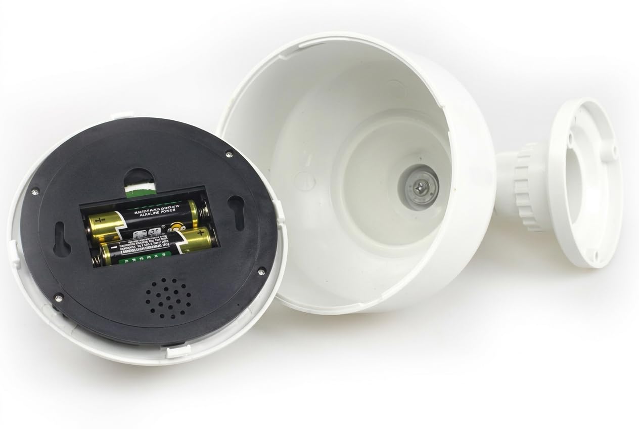 O&W Security 2 Dummy telecamere finte professionali a cupola per esterni con obiettivo cavo