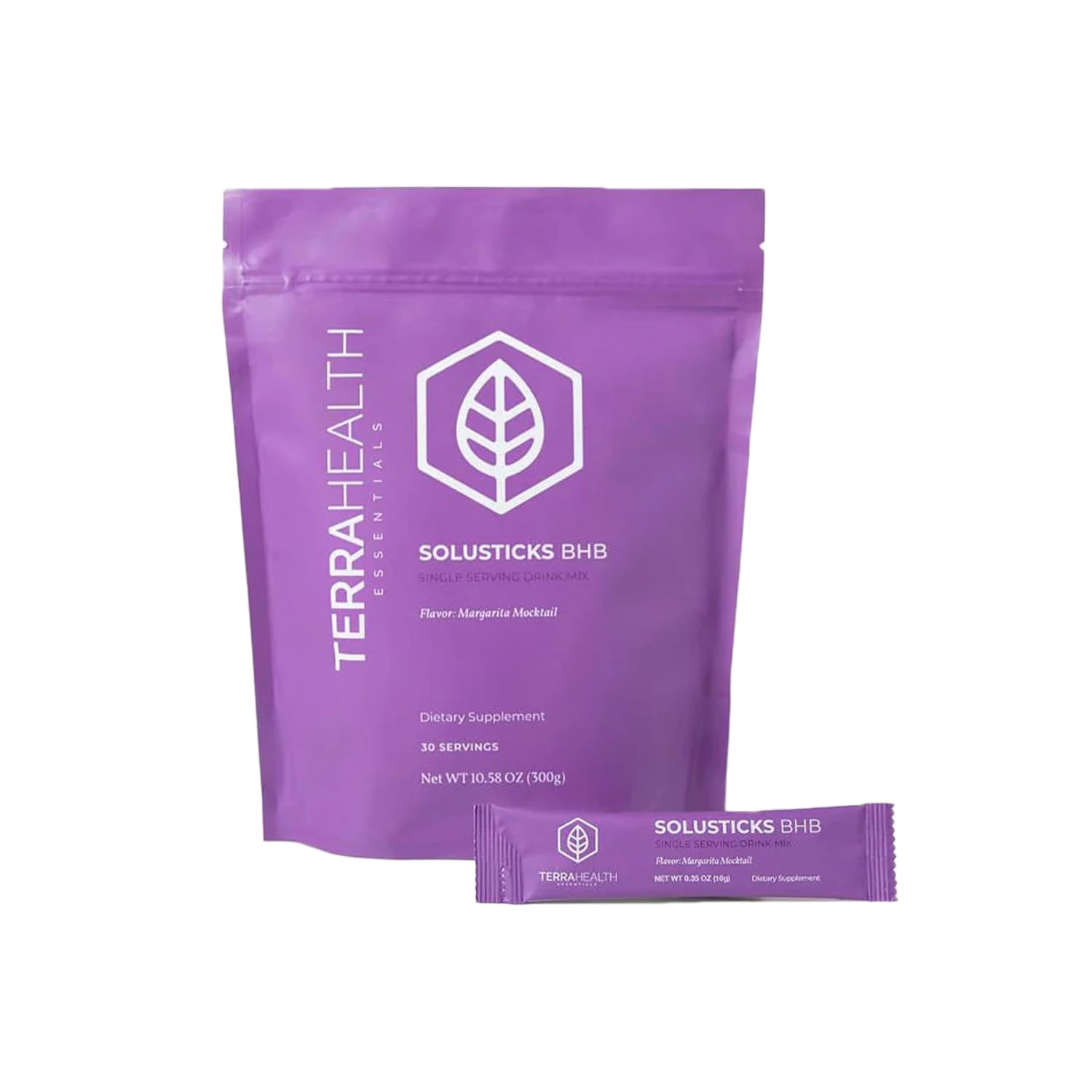 Terra Health Essentials – Solusticks BHB | Exogenous Ketones & Electrolytes for Ketosis Support, Energy, Mental Clarity, Appetite Control | Margarita Mocktail Flavor