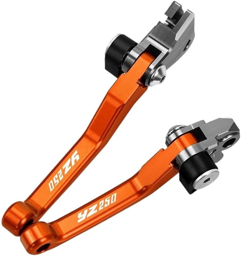 Motorcycle Brake Lever Motocross Foldable Pivot Dirt Bike Brake Clutch Levers Handle Brake Lever for YZ250 2015-2019 Motorcycle Clutch Lever
