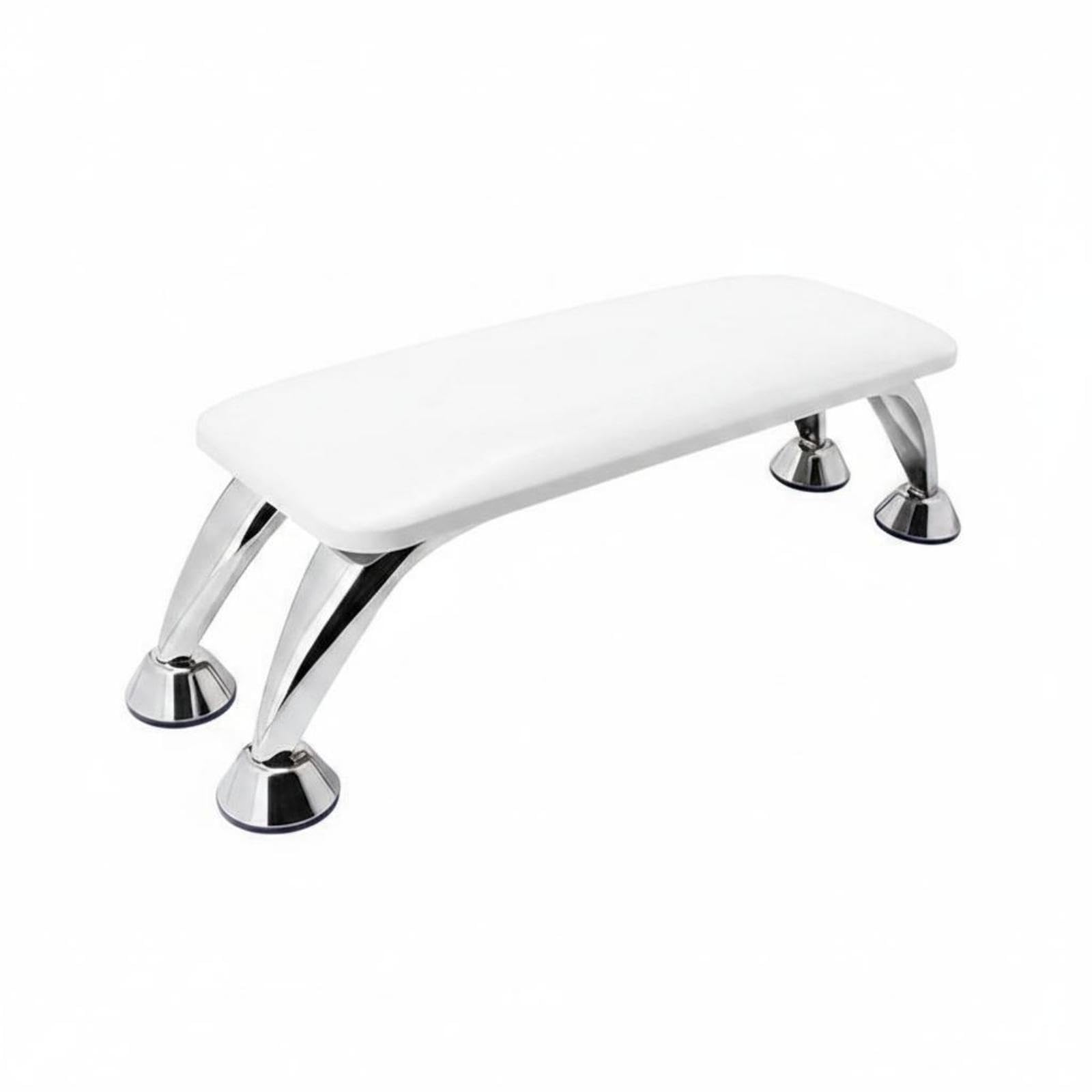Rectangular Manicure Hand Rest Padded Manicure Hand Rest Four-Legged Salon Accessory White-image-44