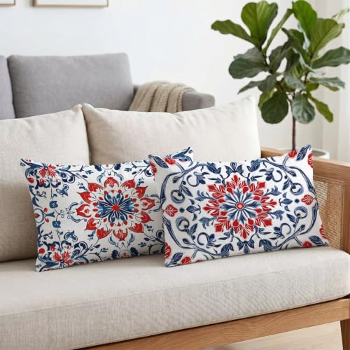 Housse de coussin imperméable en velours supérieur motif bohème
