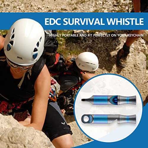 Weknife Emergency Whistle Survival Loud, Titanium Outdoor Safety Whistle Survival Shrill Loud Blast With Paracord For Kayak, Life Vest, Jacket, Boating, Fishing,Camping, Hiking, Hunting, Coyote A-05Bp #TOP2