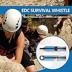 Emergency Whistle Survival Loud, Titanium Outdoor Safety Whistle Survival Shrill Loud Blast with Paracord for Kayak, Life Vest, Jacket, Boating, Fishing,Camping, Hiking, Hunting, Coyote - Image 3