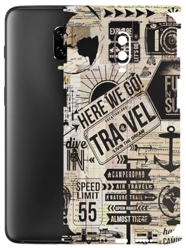 Image of AtOdds - Full Body Back Screen Guard Protector Film - Lamination Wrap Skin Sticker Compatible with ONEPLUS 6T | Scratchproof Matte Finish (Explore)