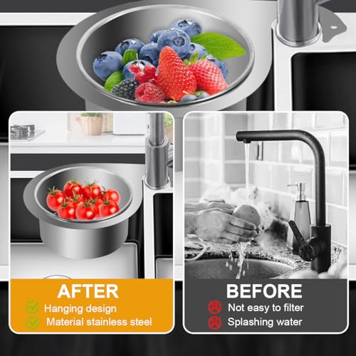 Siebkorb aus Edelstahl in Schwanenform, Sink Strainer Kitchen, Swan Drain Rack, Multi-Functional Drain Basket, Zum Filtern Von Küchenabfällen(1 Pack)