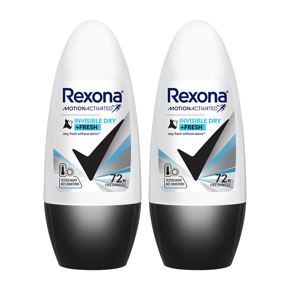 Rexona Motion Activated Roll-On | Invisible Dry Underarm Deodorant for Women | up to 72Hr odour control | 45 ML (Pack of 2)-picture-14