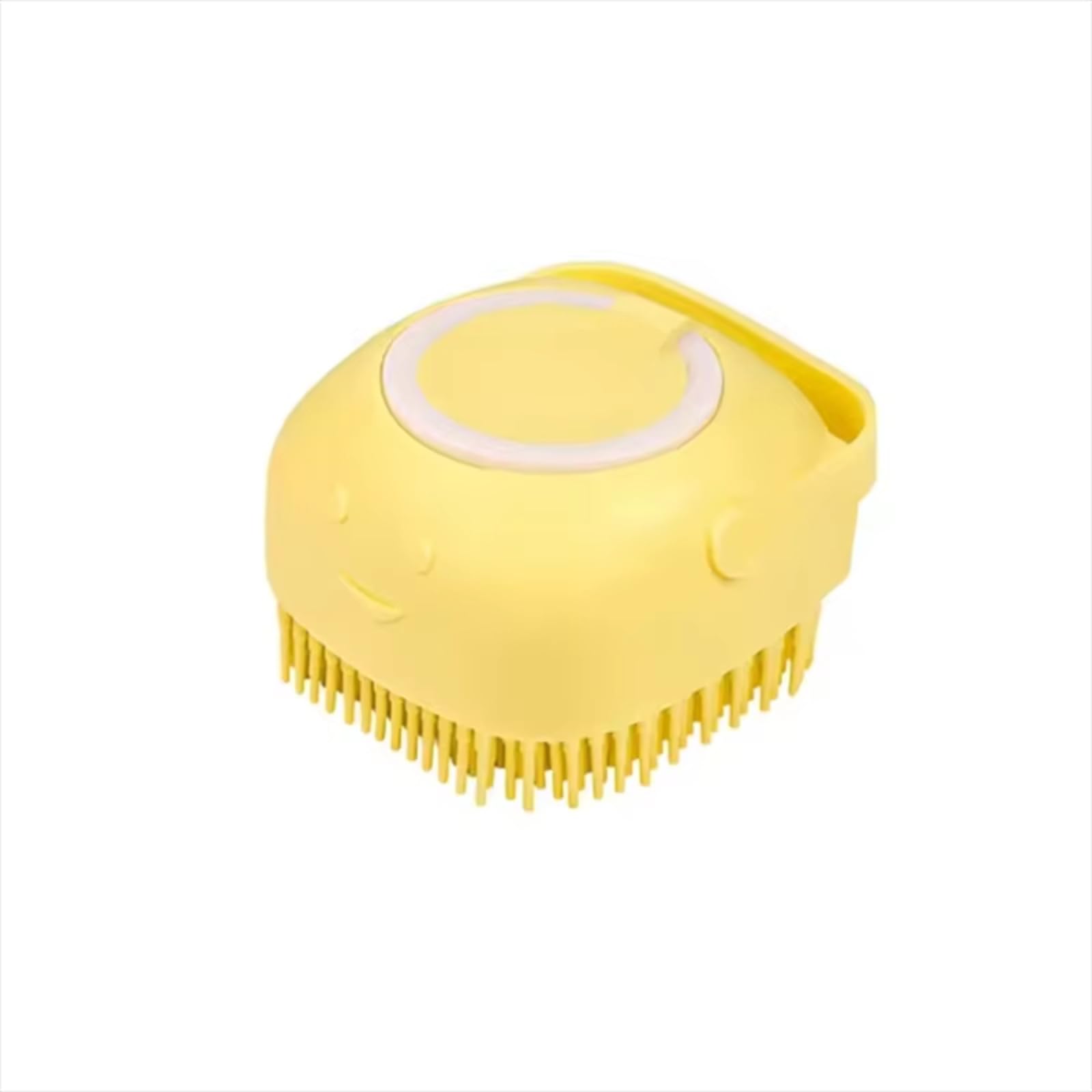 Cepillo de baño para mascotas con dispensador de champú, cepillo de masaje de cerdas de silicona suave para perros y gatos, limpiador suave para mascotas de pelo largo y corto, aseo de baño de ducha